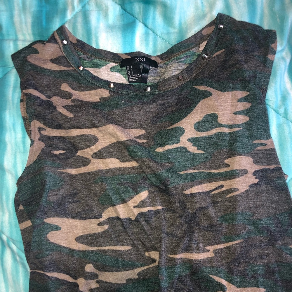 XXI camo tank top